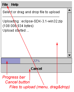 Screenshot under Windows XP with JRE 1.4 and Internet Explorer 6